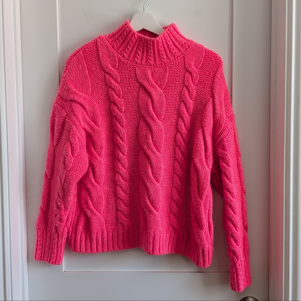 Anthropologie Turtleneck Cable-Knit Sweater - Picture 5 of 8